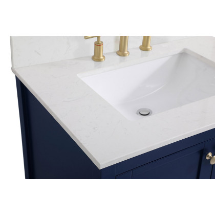 Elegant Bathroom Vanity - Blue (VF16430BL-BS)