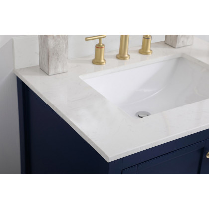 Elegant Bathroom Vanity - Blue (VF16430BL-BS)