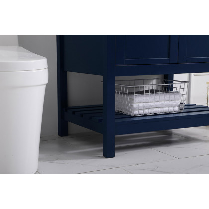 Elegant Bathroom Vanity - Blue (VF16430BL-BS)
