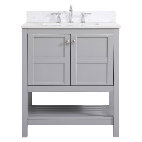 Elegant Bathroom Vanity - Gray (VF16430GR-BS)