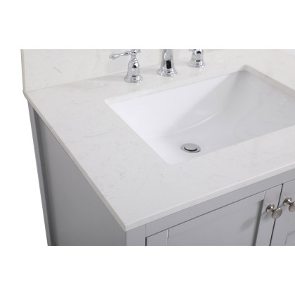 Elegant Bathroom Vanity - Gray (VF16430GR-BS)