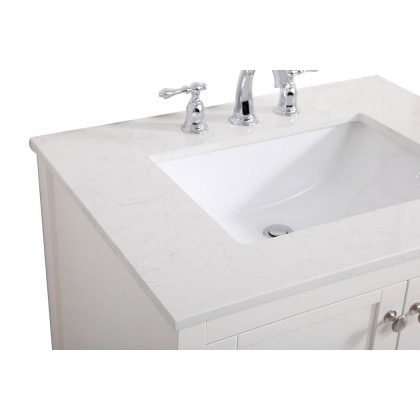 Elegant Bathroom Vanity - White (VF16430WH)