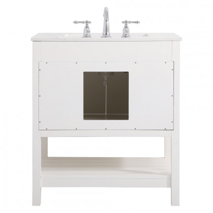 Elegant Bathroom Vanity - White (VF16430WH)