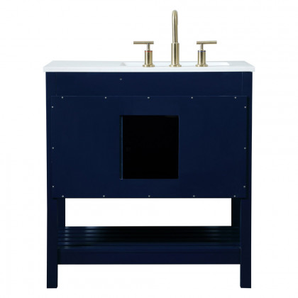Elegant Bathroom Vanity - Blue (VF16432BL)