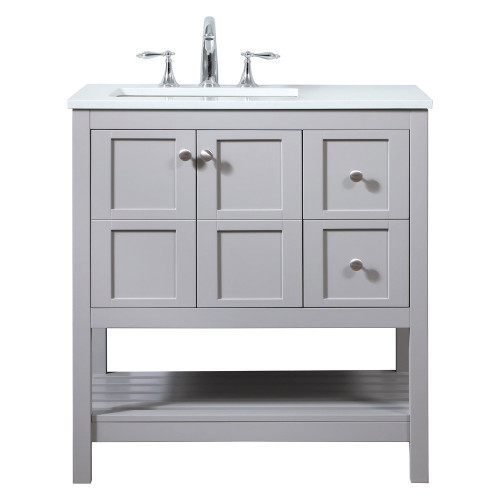 Elegant Bathroom Vanity - Gray (VF16432GR)