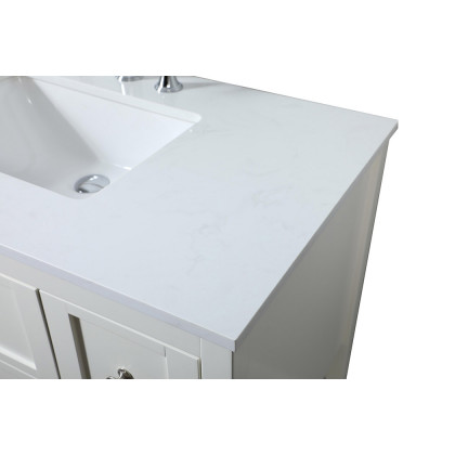 Elegant Bathroom Vanity - White (VF16432WH)