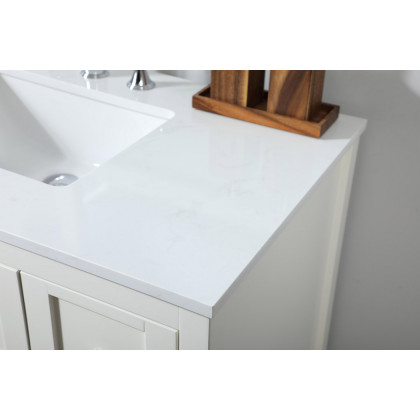 Elegant Bathroom Vanity - White (VF16432WH)