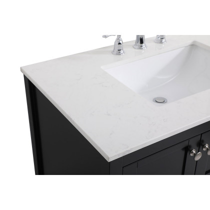 Elegant Bathroom Vanity - Black (VF16436BK)