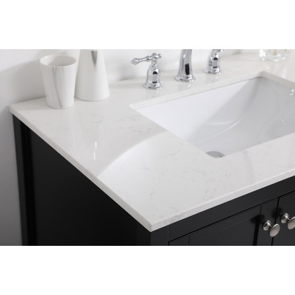Elegant Bathroom Vanity - Black (VF16436BK)