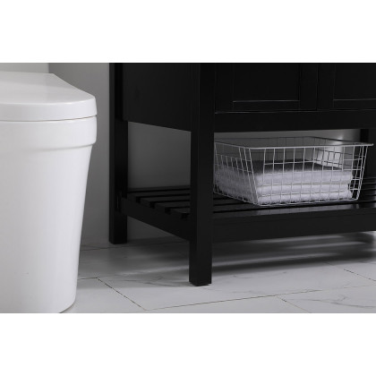Elegant Bathroom Vanity - Black (VF16436BK)