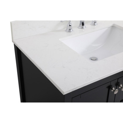 Elegant Bathroom Vanity - Black (VF16436BK-BS)