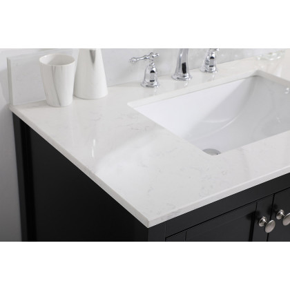 Elegant Bathroom Vanity - Black (VF16436BK-BS)