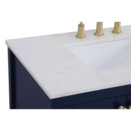 Elegant Bathroom Vanity - Blue (VF16436BL)