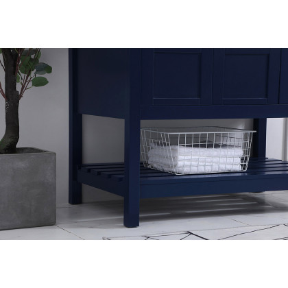 Elegant Bathroom Vanity - Blue (VF16436BL)