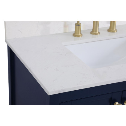 Elegant Bathroom Vanity - Blue (VF16436BL-BS)