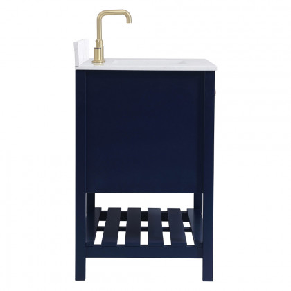 Elegant Bathroom Vanity - Blue (VF16436BL-BS)