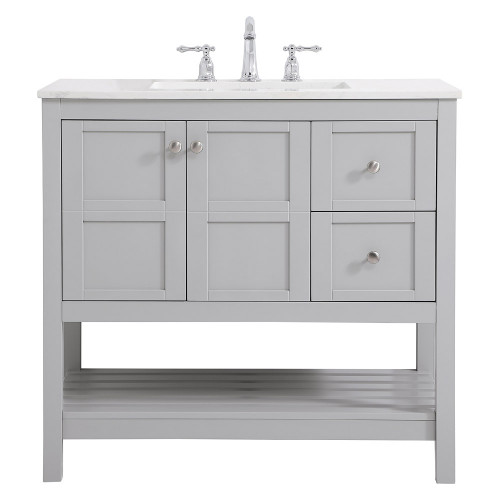Elegant Bathroom Vanity - Gray (VF16436GR)