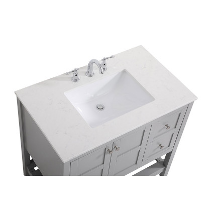 Elegant Bathroom Vanity - Gray (VF16436GR)