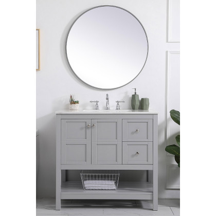 Elegant Bathroom Vanity - Gray (VF16436GR)