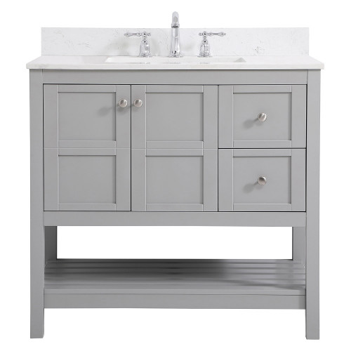 Elegant Bathroom Vanity - Gray (VF16436GR-BS)