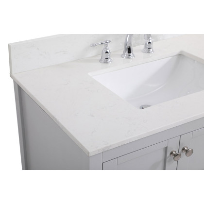 Elegant Bathroom Vanity - Gray (VF16436GR-BS)