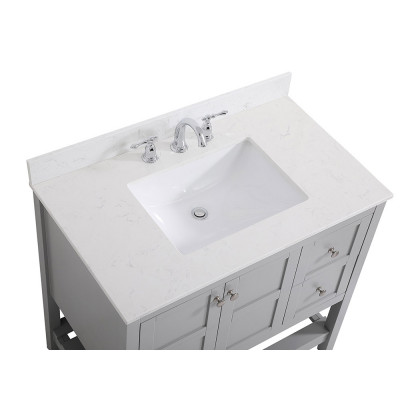 Elegant Bathroom Vanity - Gray (VF16436GR-BS)