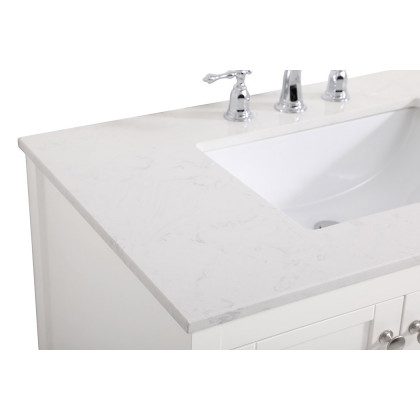 Elegant Bathroom Vanity - White (VF16436WH)