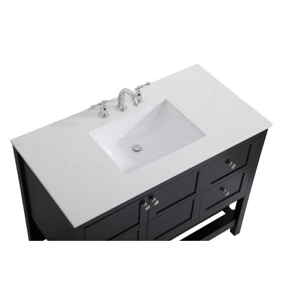 Elegant Bathroom Vanity - Black (VF16442BK)