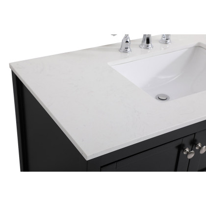 Elegant Bathroom Vanity - Black (VF16442BK)