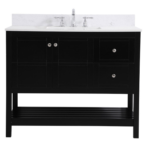 Elegant Bathroom Vanity - Black (VF16442BK-BS)