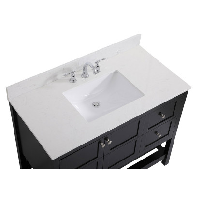 Elegant Bathroom Vanity - Black (VF16442BK-BS)