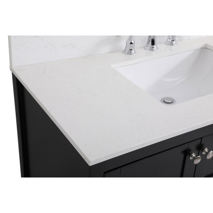 Elegant Bathroom Vanity - Black (VF16442BK-BS)