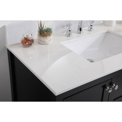 Elegant Bathroom Vanity - Black (VF16442BK-BS)
