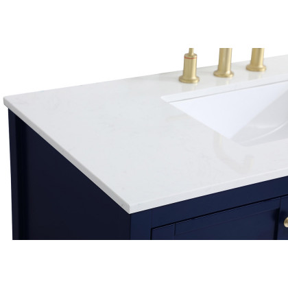 Elegant Bathroom Vanity - Blue (VF16442BL)