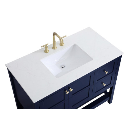 Elegant Bathroom Vanity - Blue (VF16442BL)