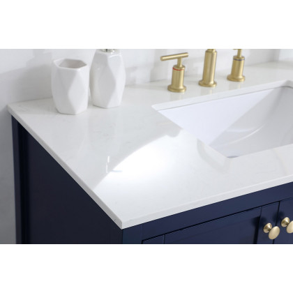 Elegant Bathroom Vanity - Blue (VF16442BL)
