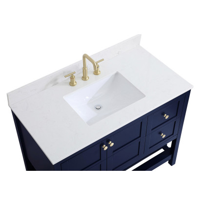 Elegant Bathroom Vanity - Blue (VF16442BL-BS)