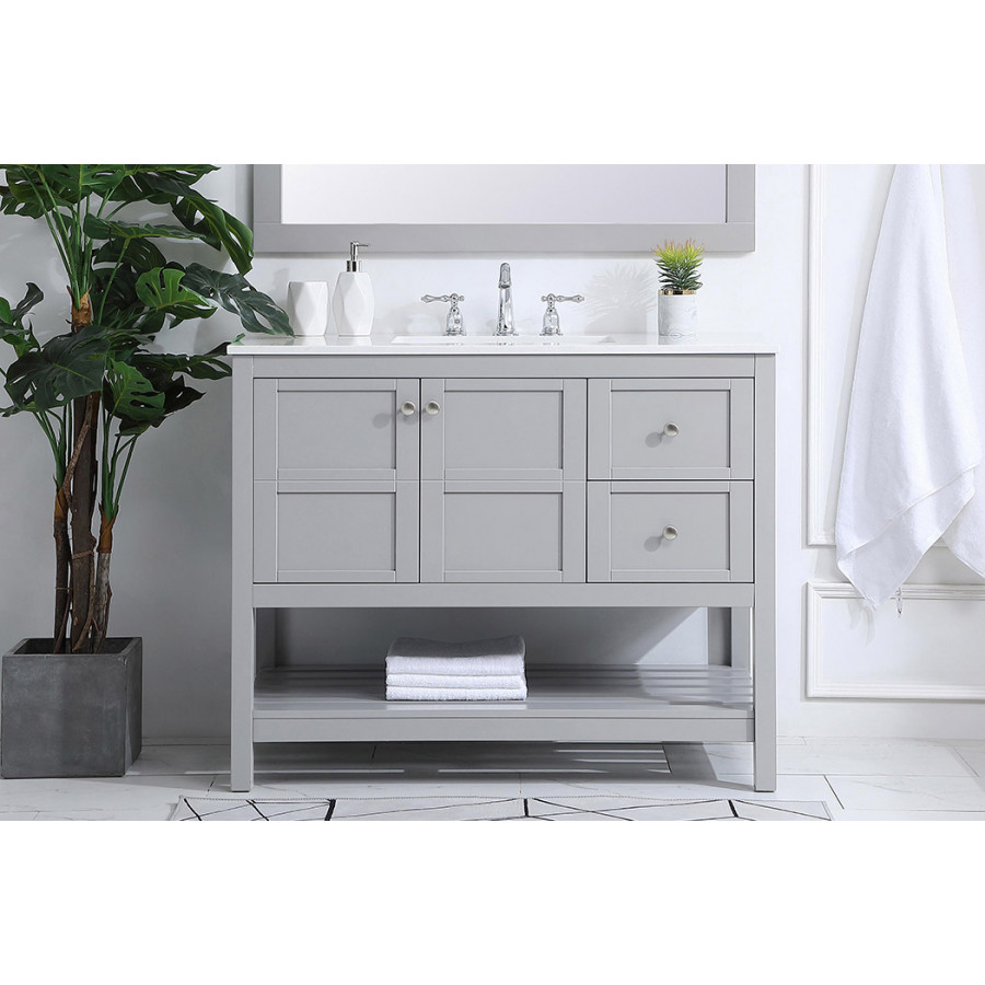 Elegant Bathroom Vanity - Gray (VF16442GR)
