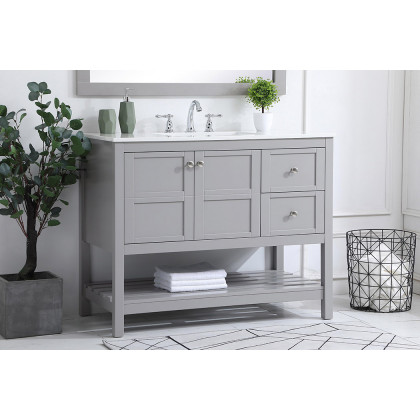 Elegant Bathroom Vanity - Gray (VF16442GR)