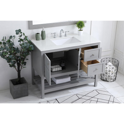 Elegant Bathroom Vanity - Gray (VF16442GR)