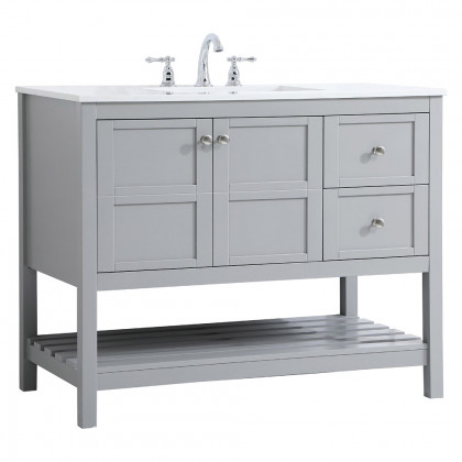 Elegant Bathroom Vanity - Gray (VF16442GR)