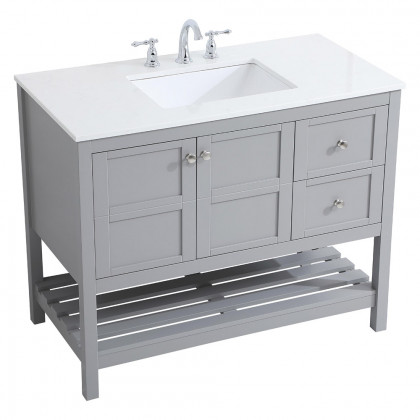 Elegant Bathroom Vanity - Gray (VF16442GR)