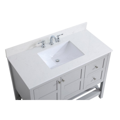 Elegant Bathroom Vanity - Gray (VF16442GR-BS)
