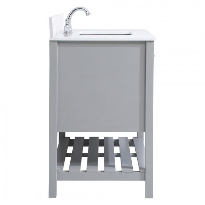 Elegant Bathroom Vanity - Gray (VF16442GR-BS)