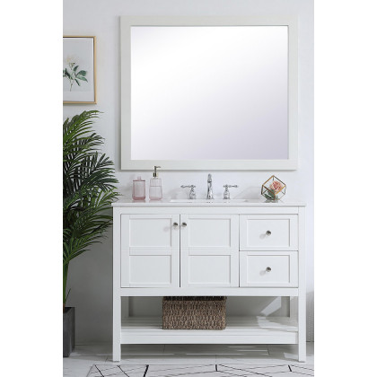 Elegant Bathroom Vanity - White (VF16442WH)