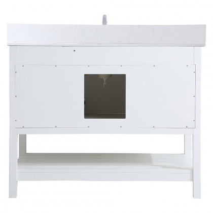 Elegant Bathroom Vanity - White (VF16442WH-BS)