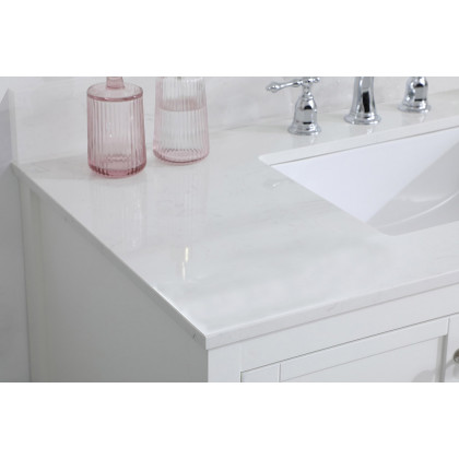 Elegant Bathroom Vanity - White (VF16442WH-BS)
