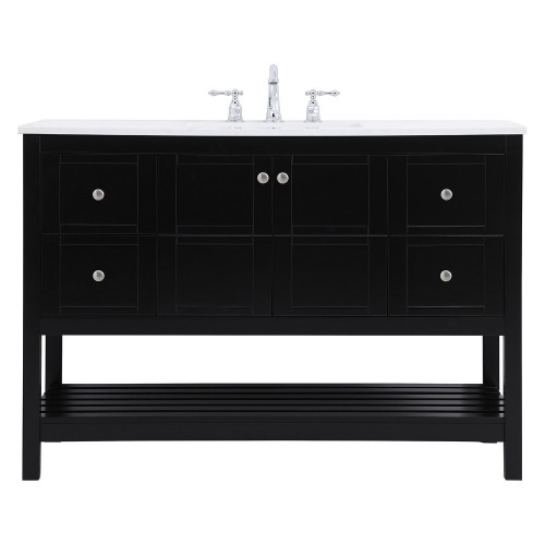 Elegant Bathroom Vanity - Black (VF16448BK)
