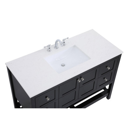 Elegant Bathroom Vanity - Black (VF16448BK)