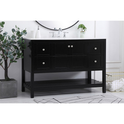 Elegant Bathroom Vanity - Black (VF16448BK)